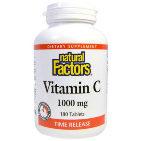 Natural Factors, Vitamin C, Time Release, 1000 mg, 180 Tablets 製造元 Natural Factors